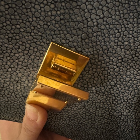 RARE AUTHENTIC CELINE CLASSIC BOX **STINGRAY SKIN** - Picture 3 of 12